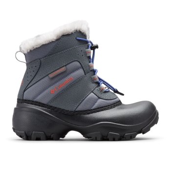 Dívčí Kozačky Columbia Rope Tow III Waterproof Šedé Červené VOSIUR849